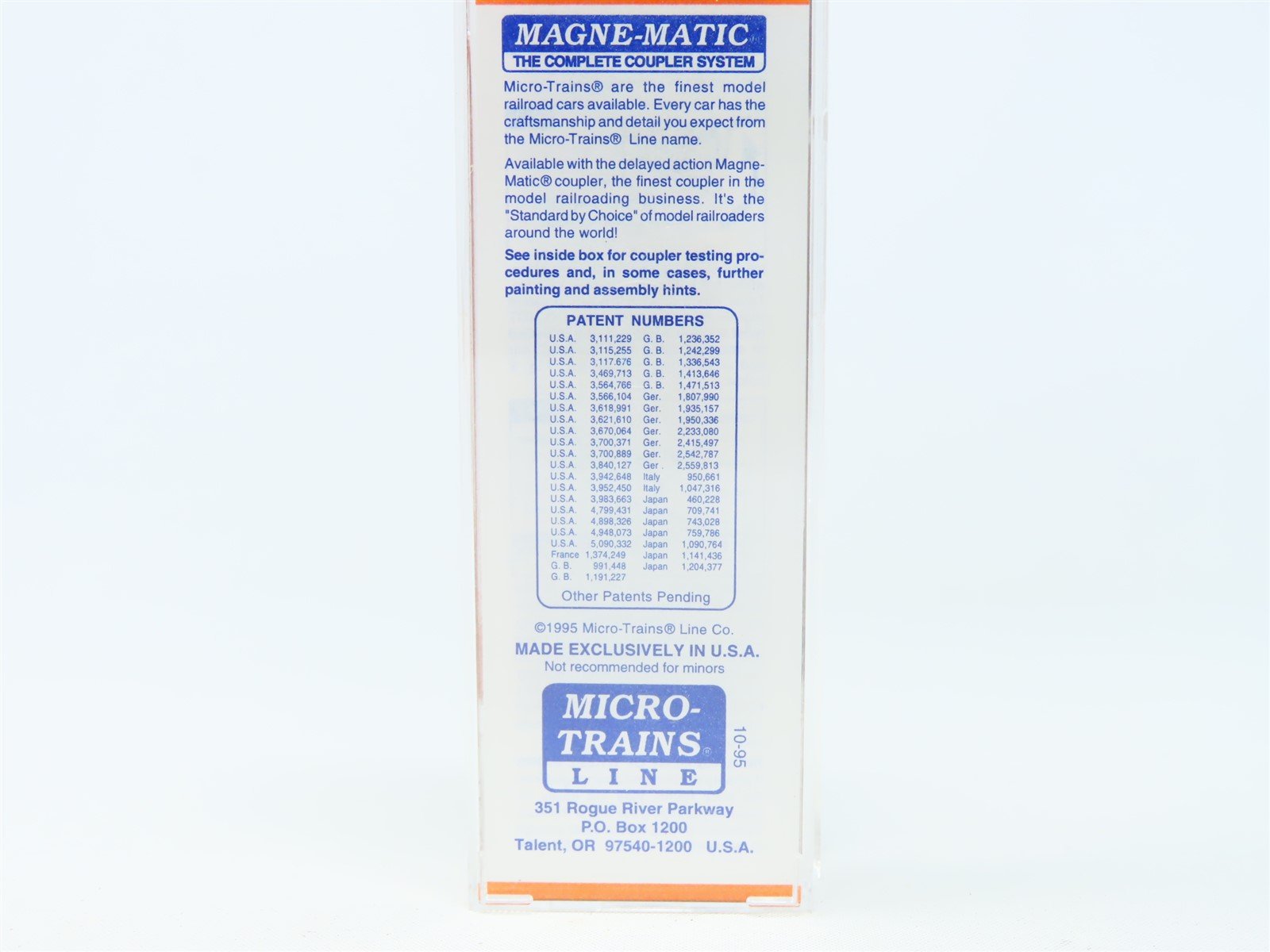 N Scale Micro-Trains MTL Lowell Smith 6464-100 WP 