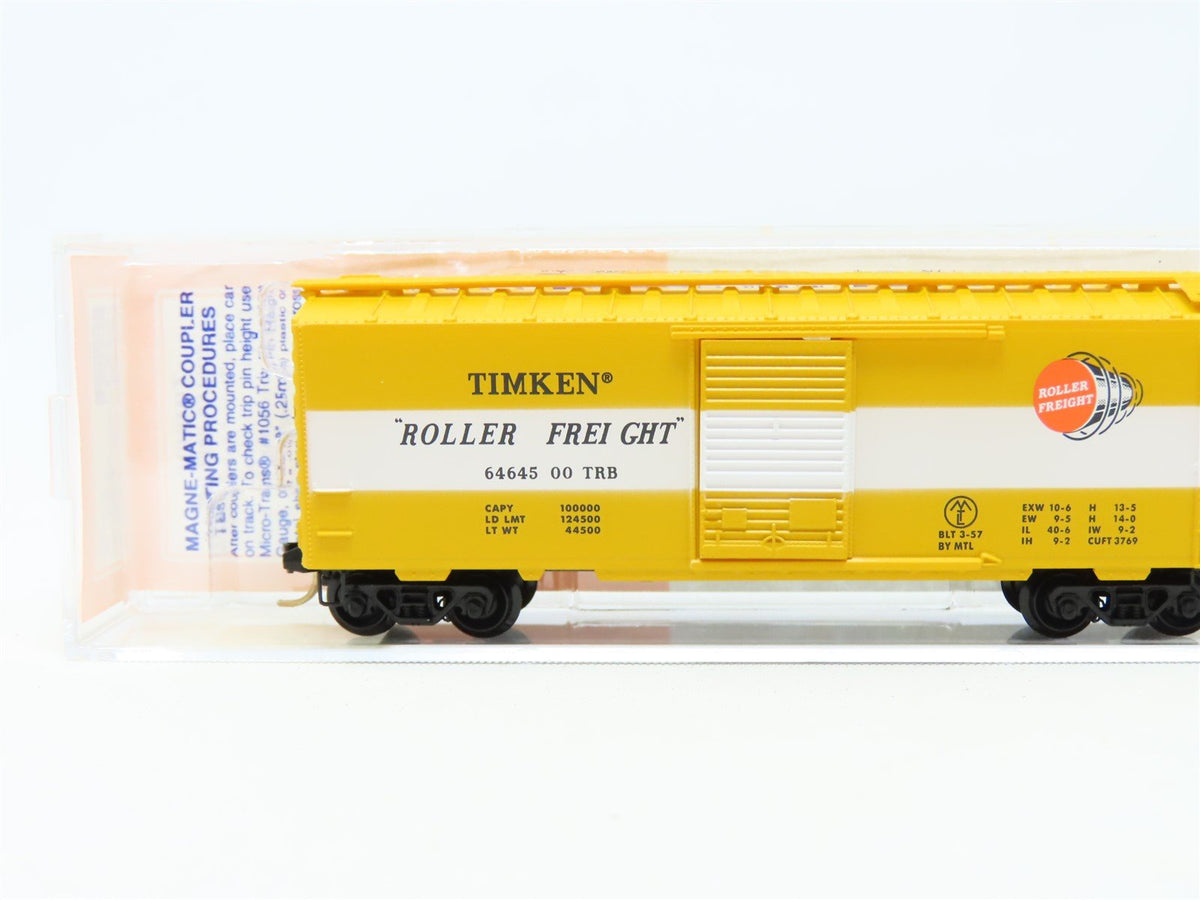 N Micro-Trains MTL Lowell Smith 6464-500 TRB Timken &quot;Roller Freight&quot; Boxcar