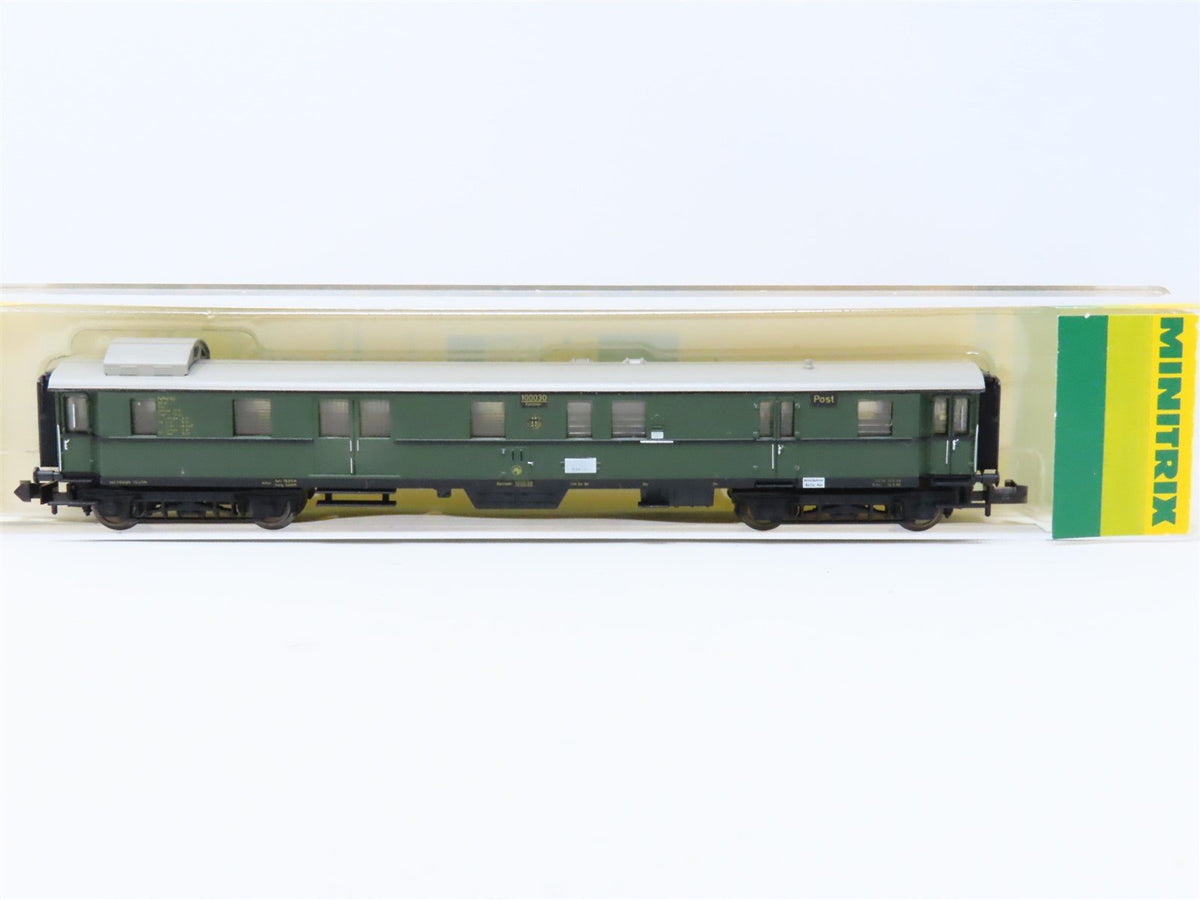 N Minitrix 51317200 DRG Express Train Post Baggage Passenger #100030 Lighted