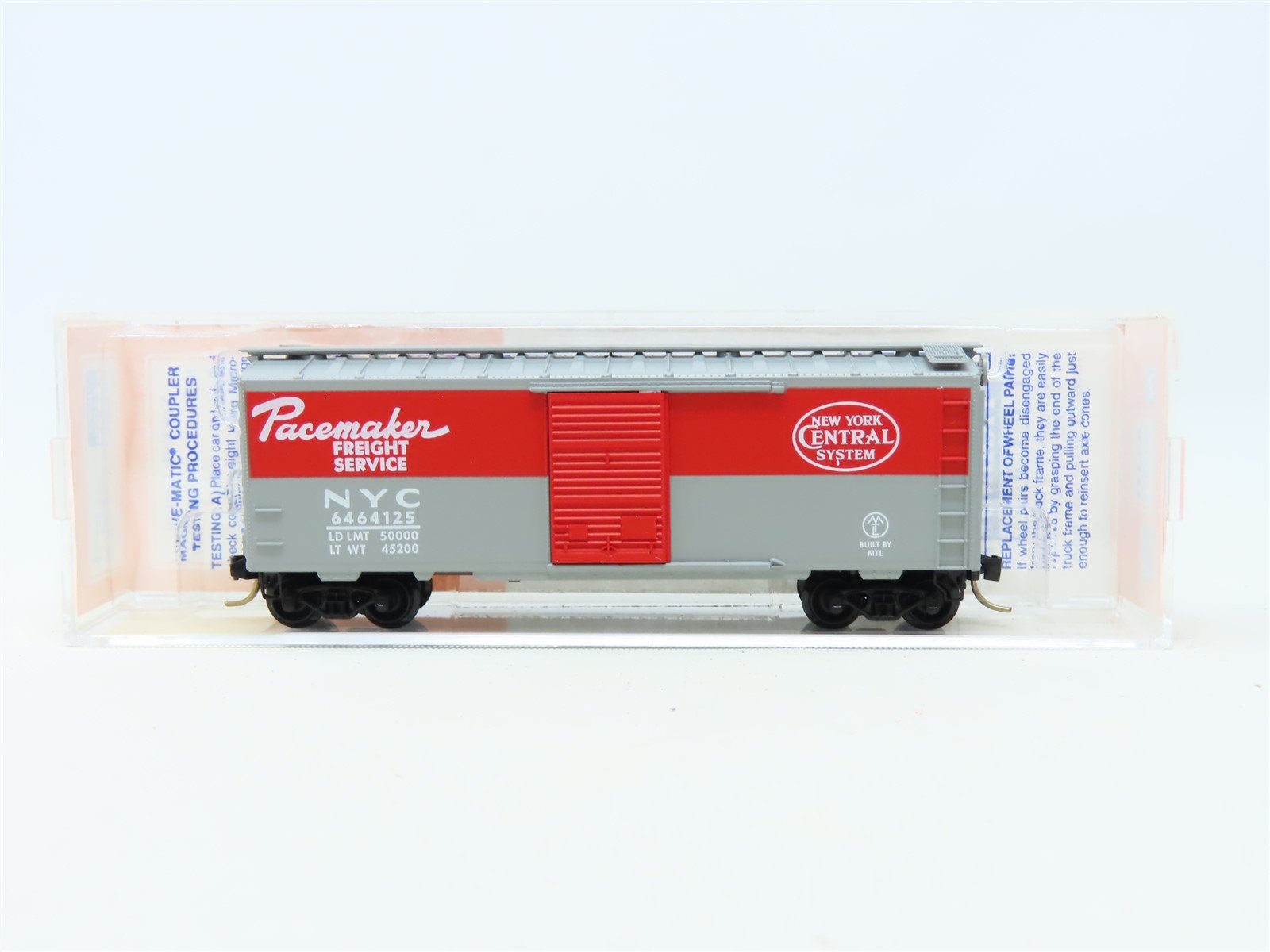 N Scale Micro-Trains MTL Lowell Smith 6464-125 NYC Pacemaker Boxcar #6464125