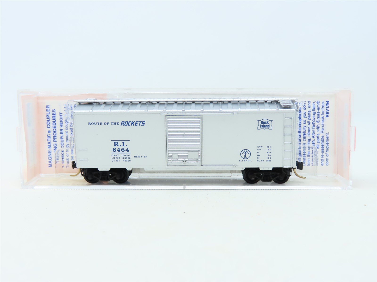 N Micro-Trains MTL Lowell Smith 6464-175 RI Route Of The Rockets Boxcar #6464