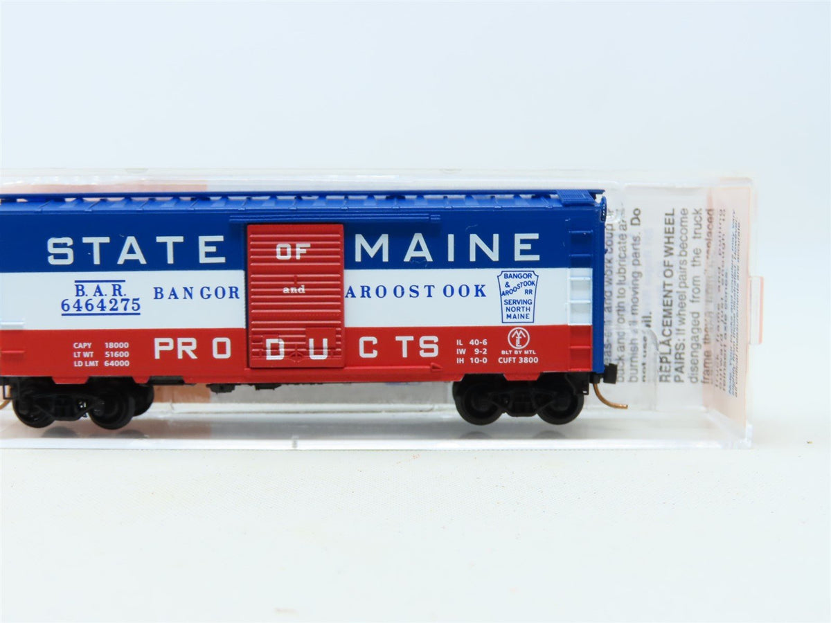 N Micro-Trains MTL Lowell Smith 6464-275 BAR State Of Maine Boxcar #6464275