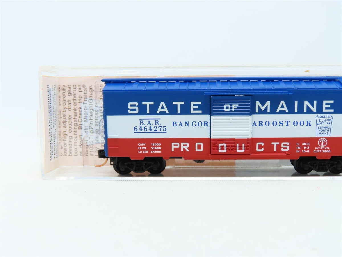 N Micro-Trains MTL NSC 02-36 Lowell Smith 6464-275X BAR State Of Maine Boxcar