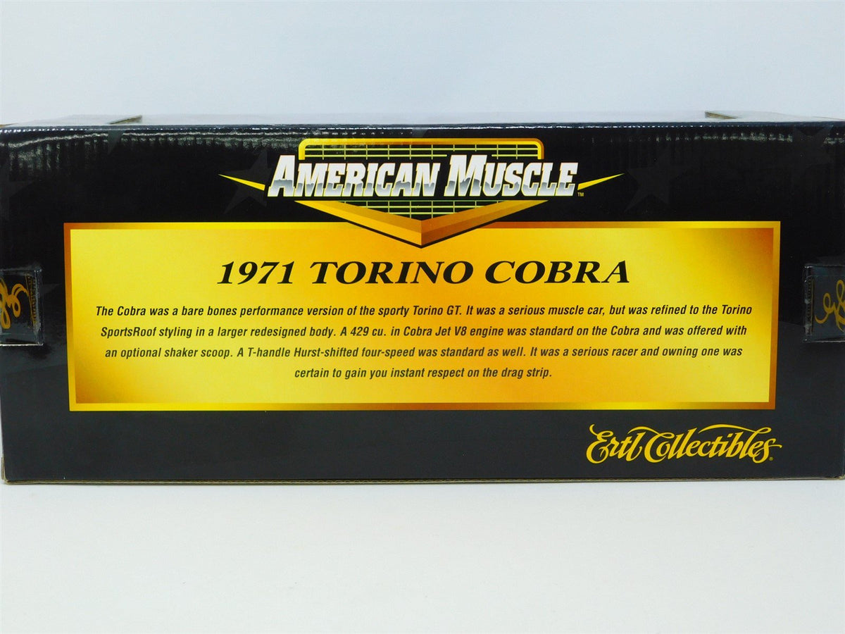 1:18 Scale ERTL American Muscle 10 YR Limited Edition 36512 1971 Torino Cobra