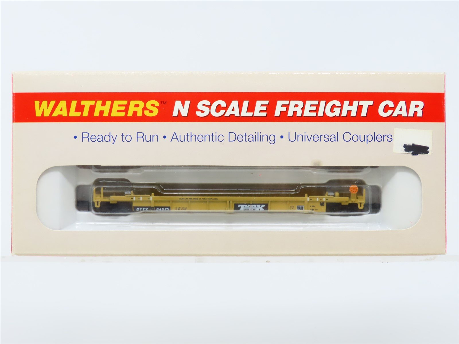 N Scale Walthers 932-8051 OTTX Trailer Train Double Stack Well Car #54075