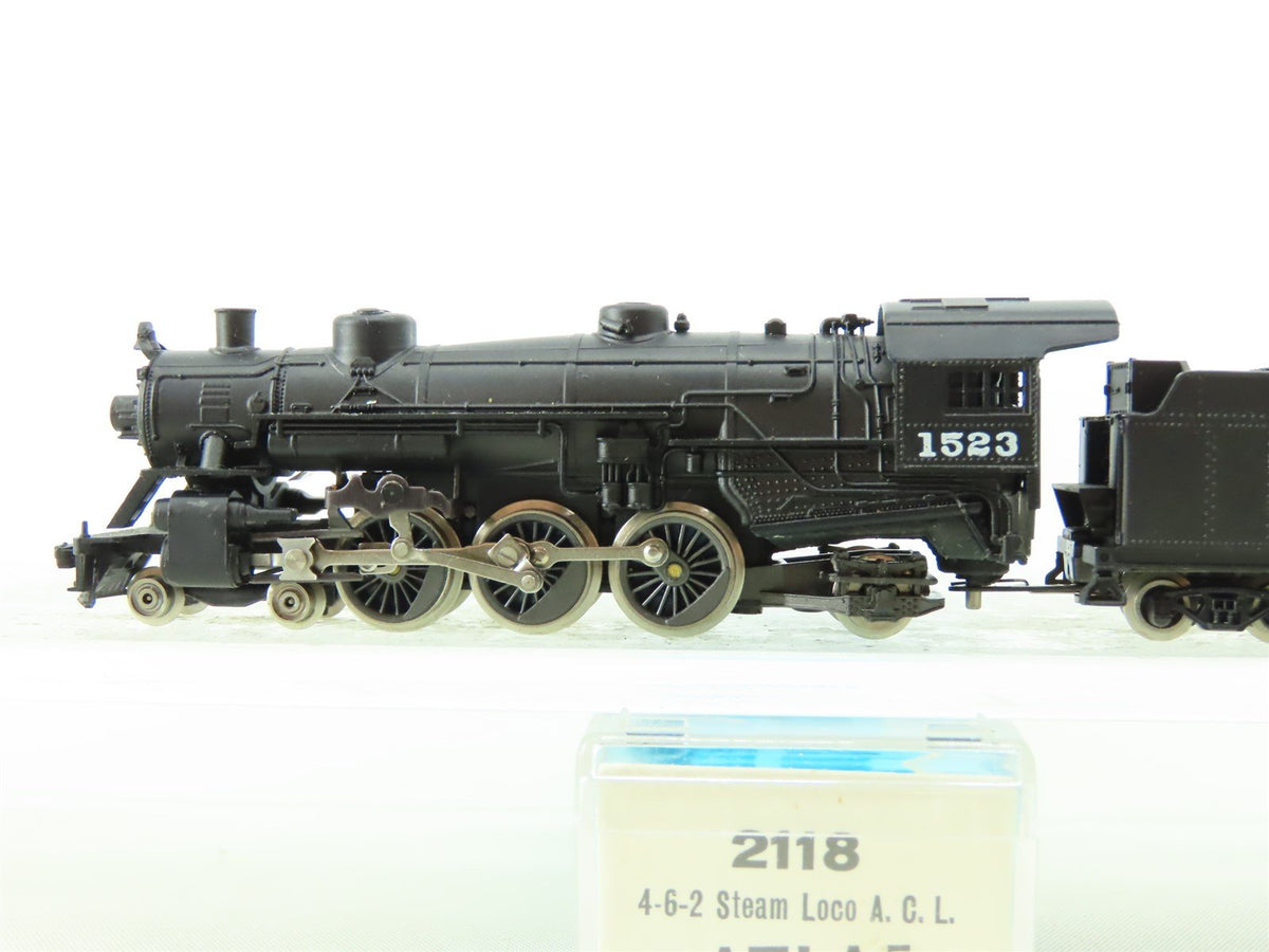 N Scale Atlas 2118 ACL Atlantic Coast Line 4-6-2 Steam Locomotive #1523