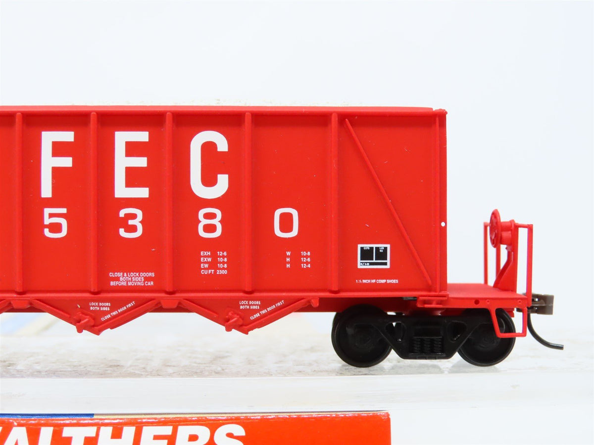 HO Walthers 932-7053 FEC Florida East Coast 40&#39; Ortner 3-Bay Aggregate Car 15380