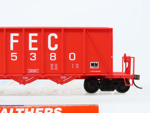 HO Walthers 932-7053 FEC Florida East Coast 40' Ortner 3-Bay Aggregate Car 15380