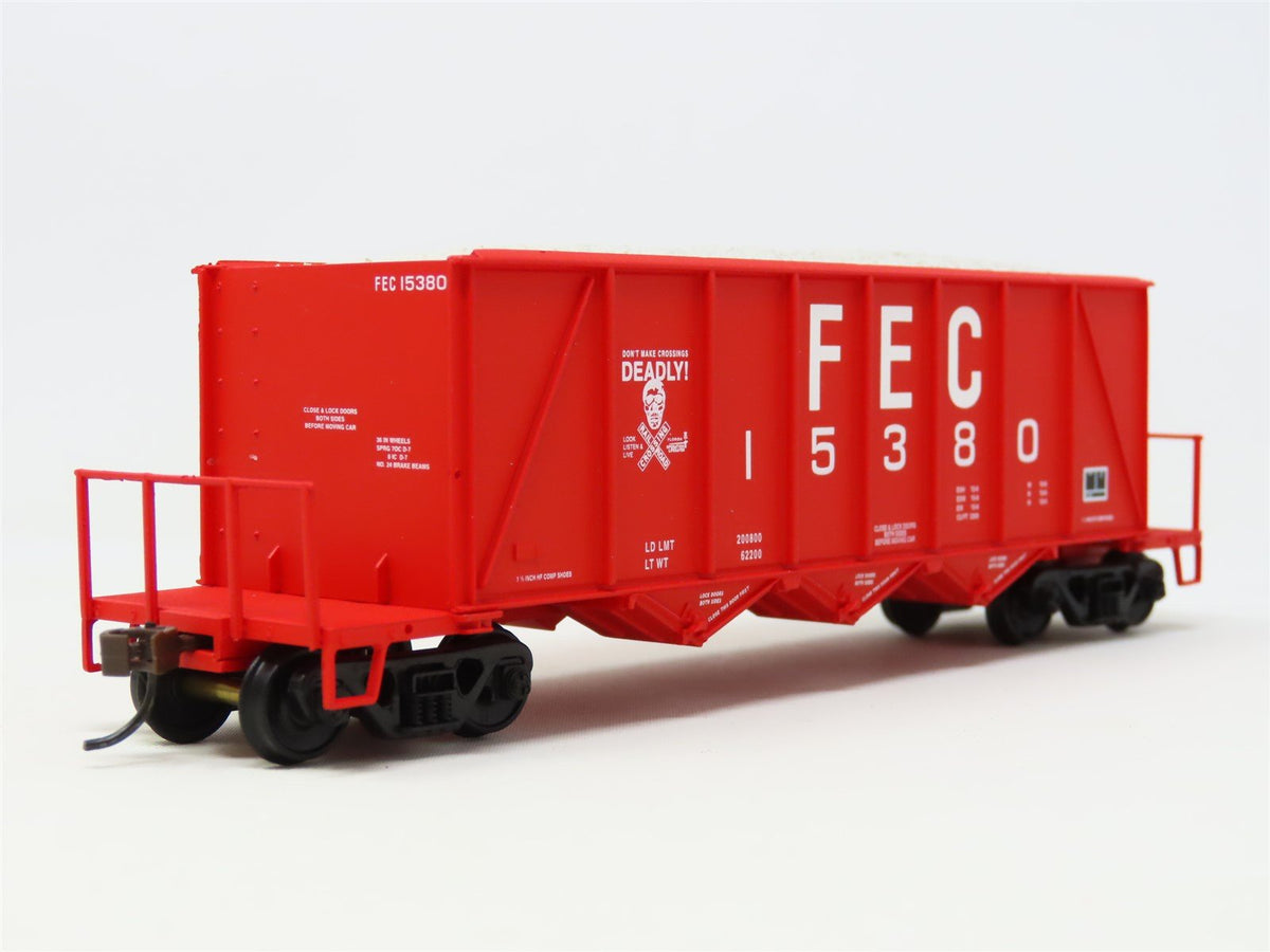 HO Walthers 932-7053 FEC Florida East Coast 40&#39; Ortner 3-Bay Aggregate Car 15380