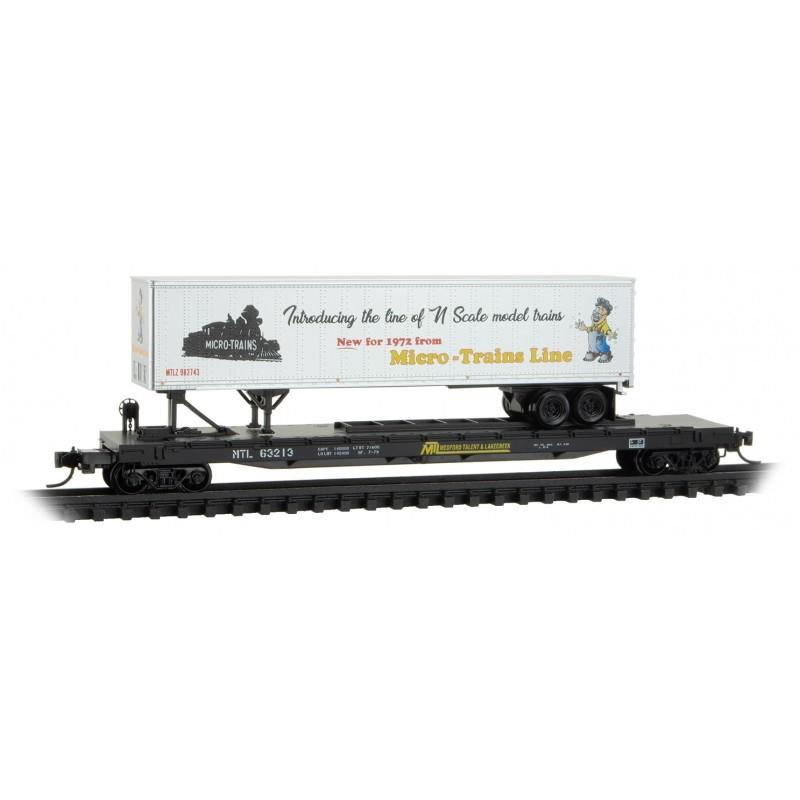 N Micro-Trains MTL 06400190 Medford Talent & Lake Creek 57' Flat Car #63213