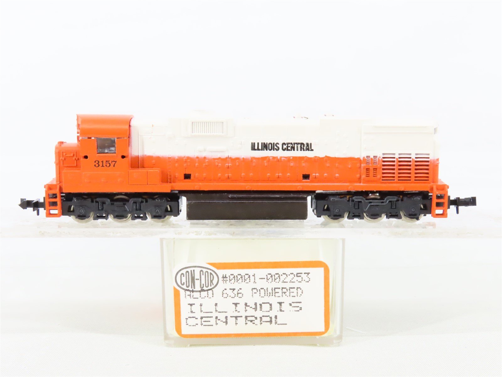 N Scale Con-Cor 0001-002253 IC Illinois Central C636 Diesel Locomotive #3157