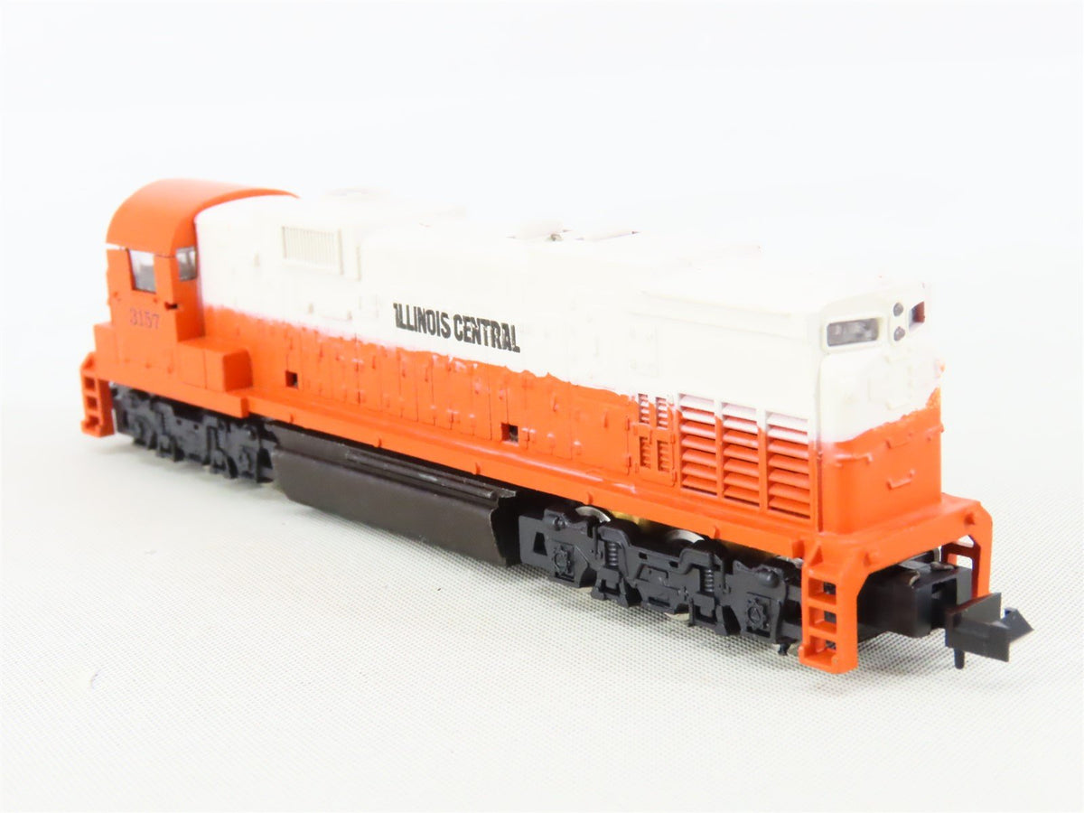 N Scale Con-Cor 0001-002253 IC Illinois Central C636 Diesel Locomotive #3157