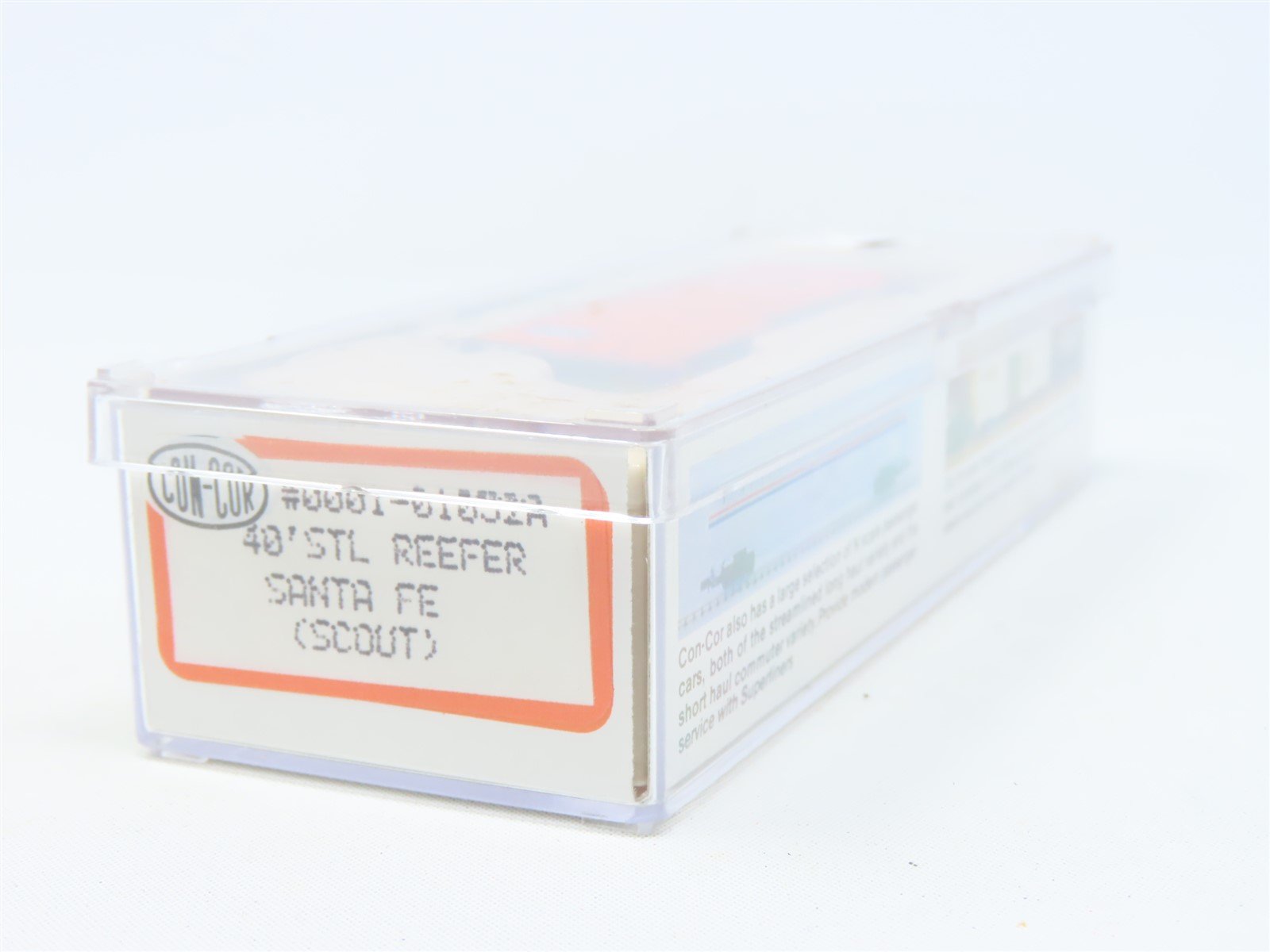 N Scale Con-Cor 0001-01052A SFRD Santa Fe 'Scout' 40' Steel Reefer #11843