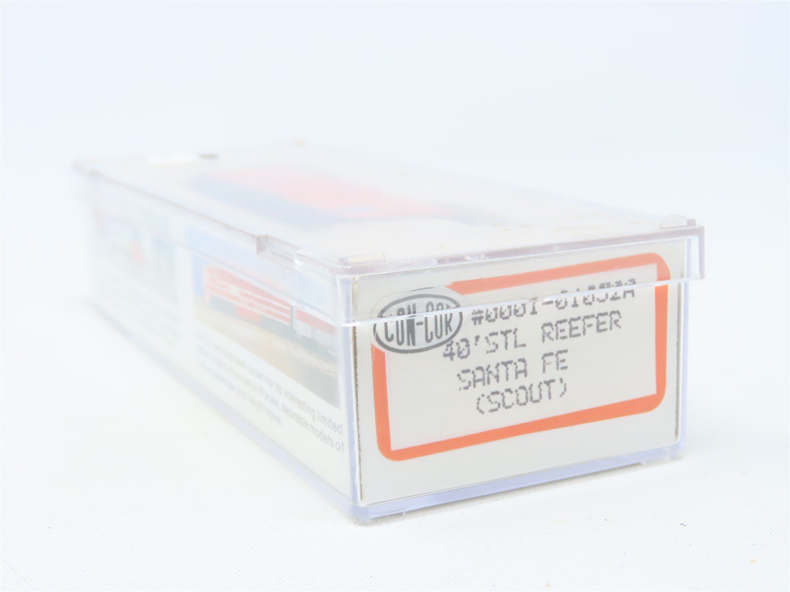 N Scale Con-Cor 0001-01052A SFRD Santa Fe 'Scout' 40' Steel Reefer #11843