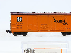 N Scale Con-Cor 001-008850 SFRD Santa Fe 'Scout' 40' Steel Reefer #35162