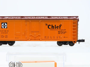 N Scale Con-Cor 001-008850 SFRD Santa Fe 'The Chief' 40' Reefer #35169