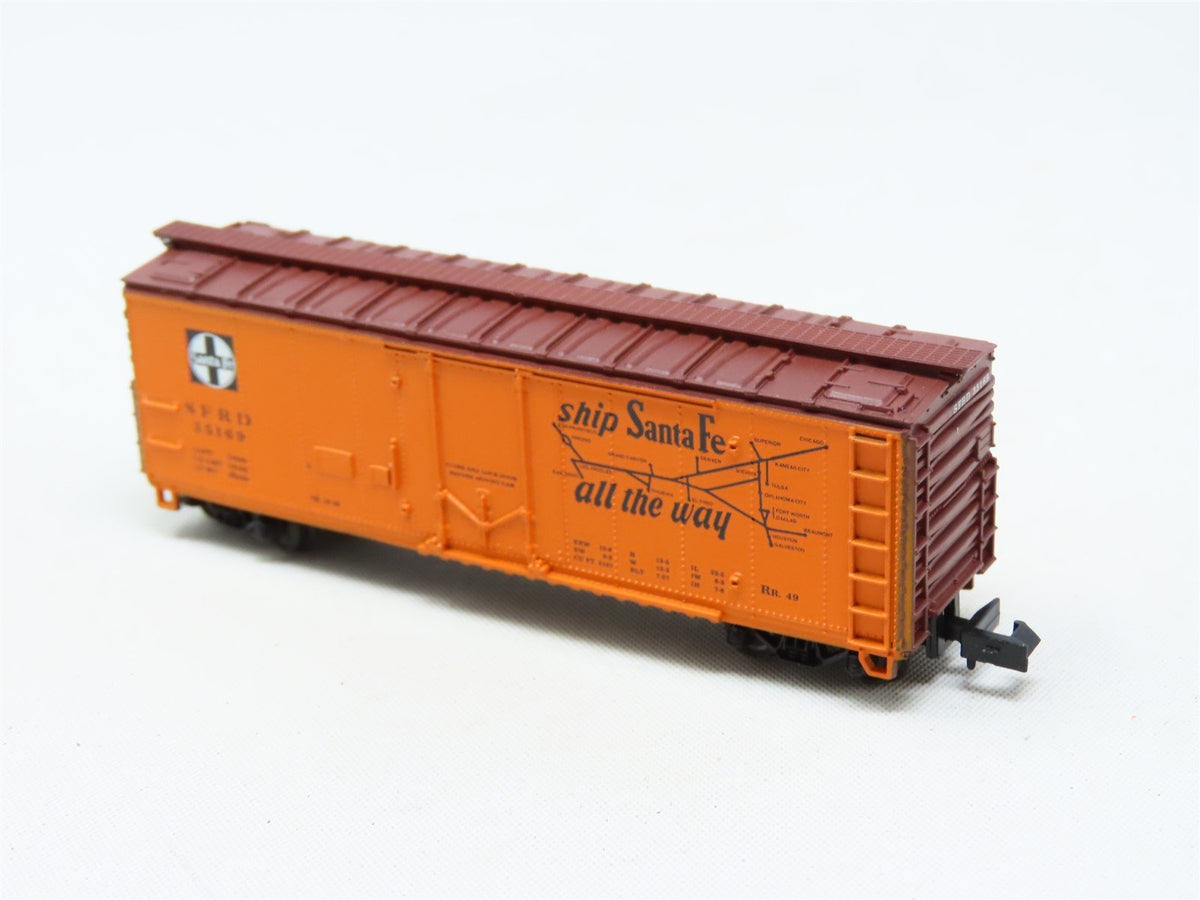 N Scale Con-Cor 001-008850 SFRD Santa Fe &#39;The Chief&#39; 40&#39; Reefer #35169