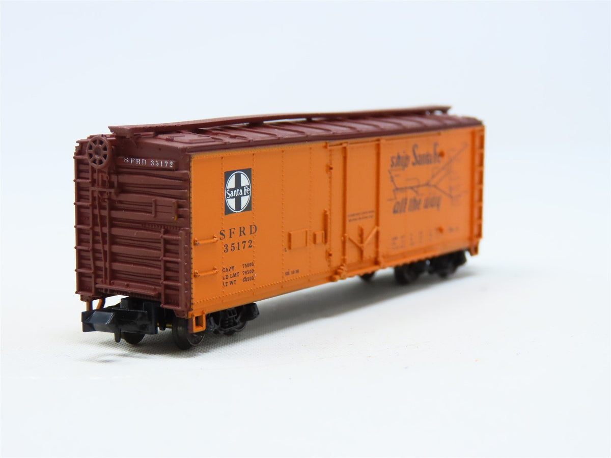 N Scale Con-Cor 001-008851 SFRD Santa Fe &#39;Grand Canyon&#39; 40&#39; Steel Reefer #35172