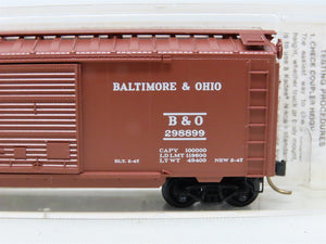 N Scale Kadee Micro-Trains MTL 23040 B&O Baltimore & Ohio 40' Box Car #298899