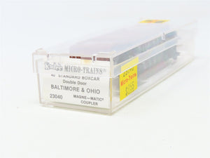 N Scale Kadee Micro-Trains MTL 23040 B&O Baltimore & Ohio 40' Box Car #298899