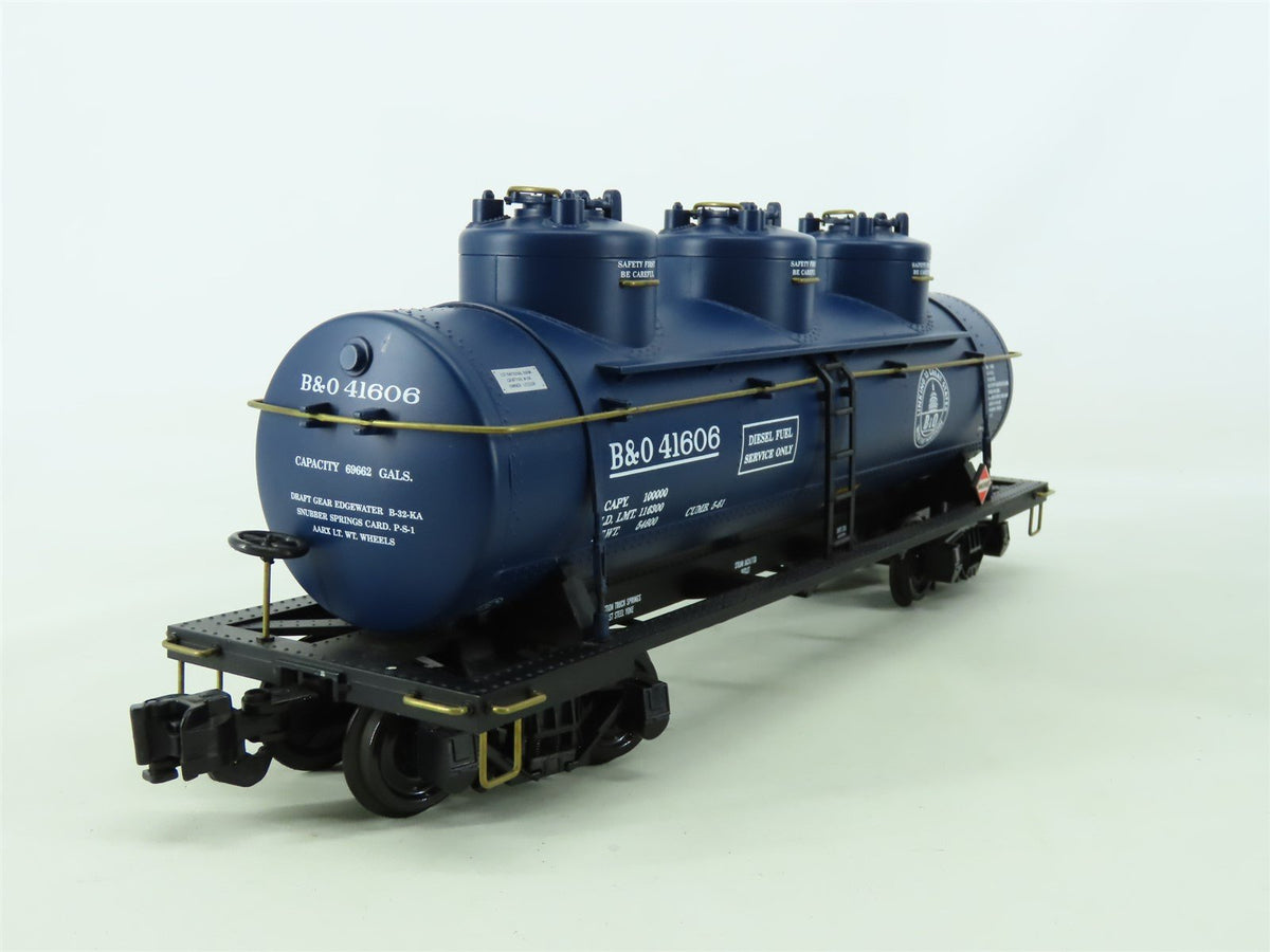 G Aristocraft ART-41606 B&amp;O Baltimore &amp; Ohio 3-Dome Diesel Fuel Tank Car #41606