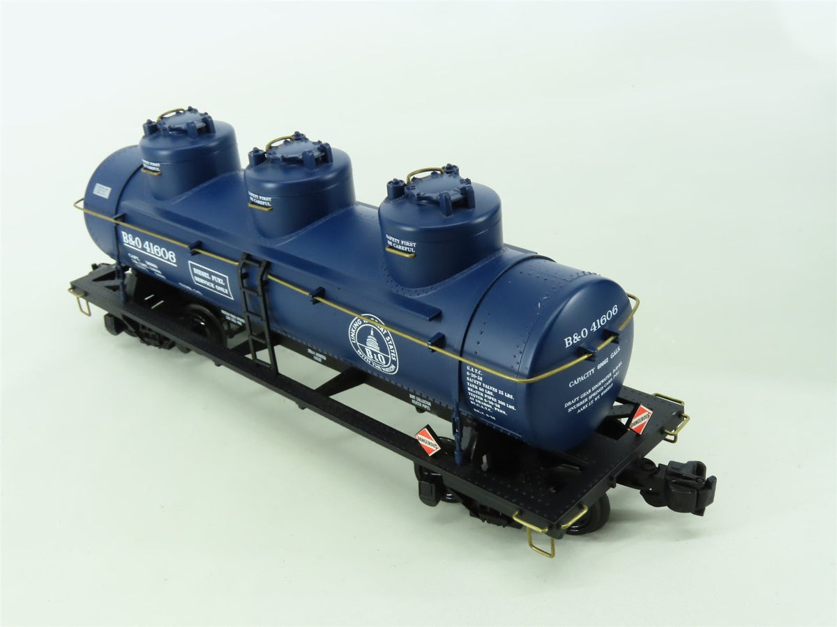 G Aristocraft ART-41606 B&amp;O Baltimore &amp; Ohio 3-Dome Diesel Fuel Tank Car #41606