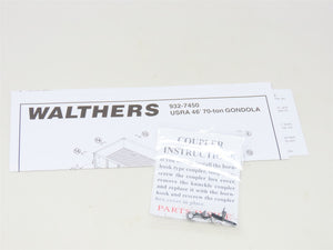 HO Walthers Gold Line #932-27469 B&O Baltimore & Ohio 46' USRA Gondola (2-Pack)