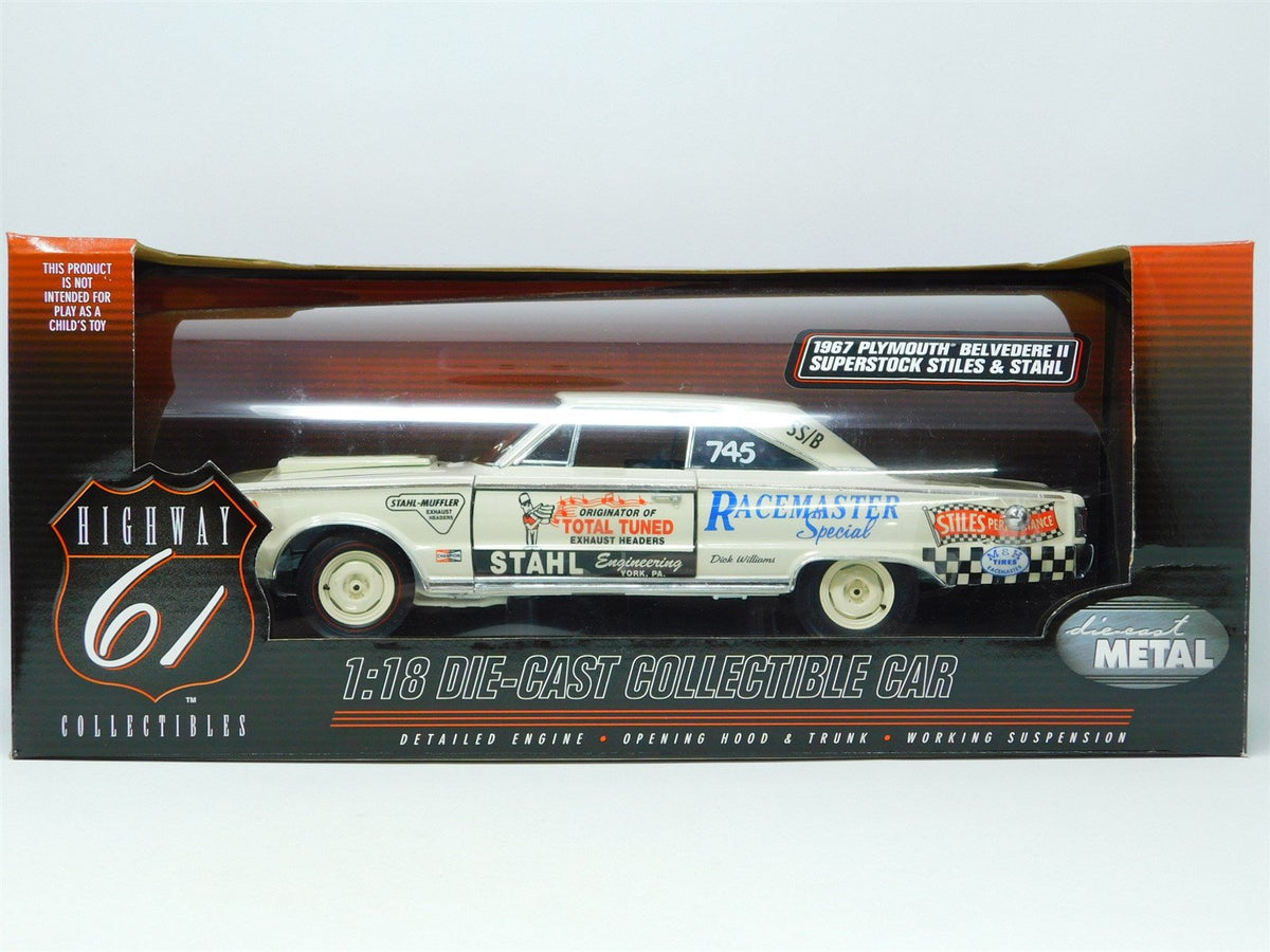 1:18 Scale Highway 61 50259 1967 Plymouth Belvedere II Superstock Stiles &amp; Stahl