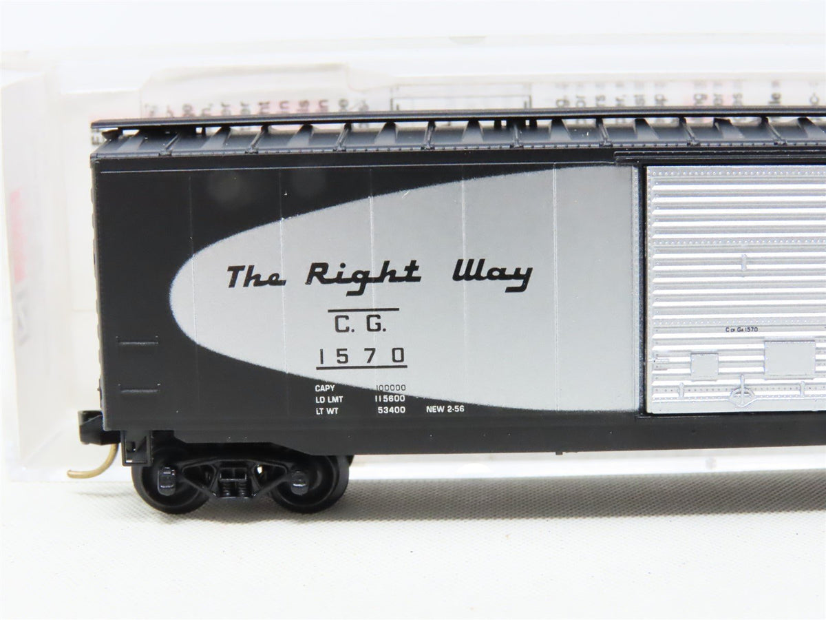 N Micro-Trains MTL 31280 CG Central of Georgia 50&#39; Single Door Box Car #1570