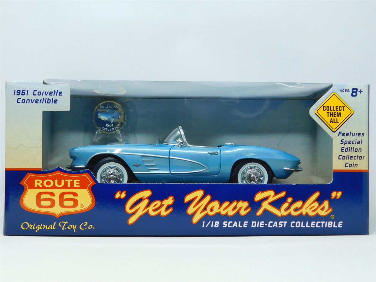 1:18 Scale Route 66 &quot;Get your Kicks&quot; 78005-1HD 1961 Corvette Convertible