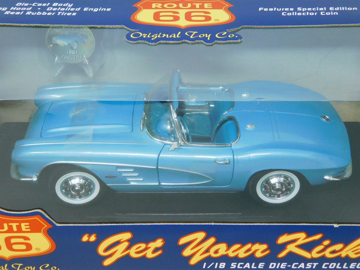 1:18 Scale Route 66 &quot;Get your Kicks&quot; 78005-1HD 1961 Corvette Convertible