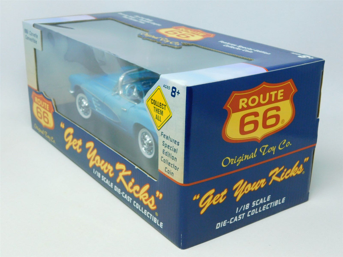 1:18 Scale Route 66 &quot;Get your Kicks&quot; 78005-1HD 1961 Corvette Convertible