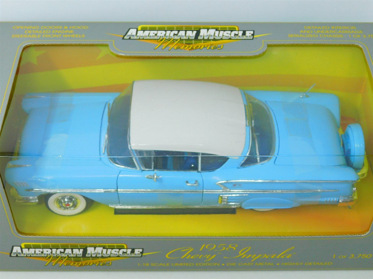 1:18 Scale ERTL American Muscle Memories 32286 1958 Chevy Impala 1 of 3,750