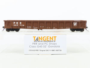 HO Scale Tangent #17010-05 PRR Pennsylvania Class G43 52' Gondola #387726