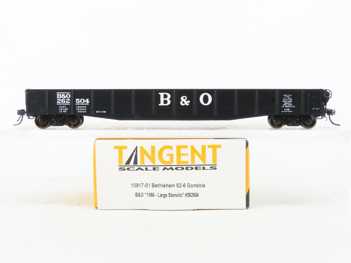 HO Scale Tangent #10917-01 B&amp;O Baltimore &amp; Ohio Bethlehem 52-6 Gondola #262504