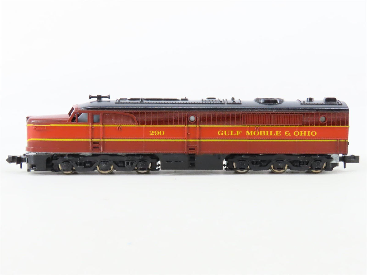 N Scale Con-Cor 0001-2061K GMO Gulf Mobile Ohio PA-1 Diesel Locomotive #290