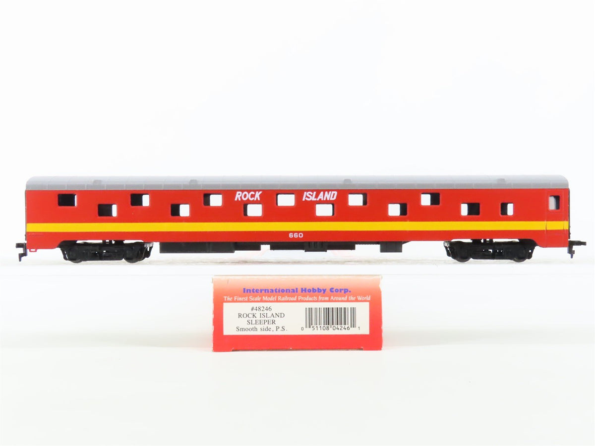 HO IHC Premier Series #48246 RI Rock Island Smooth Side Sleeper Passenger #660