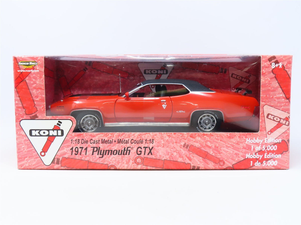 1:18 Scale ERTL RC2 American Muscle Hobby Edition 37104 Koni 1971 Plymouth GTX