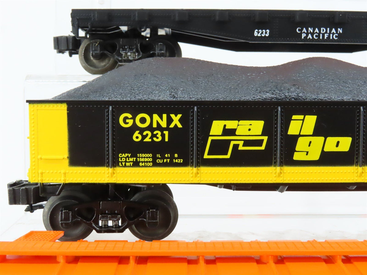 O Gauge 3-Rail Lionel 6-6290 IC/EL/CP/GONX Freight 4-Car Set