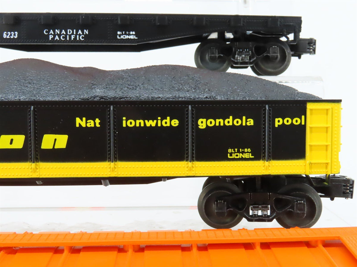 O Gauge 3-Rail Lionel 6-6290 IC/EL/CP/GONX Freight 4-Car Set