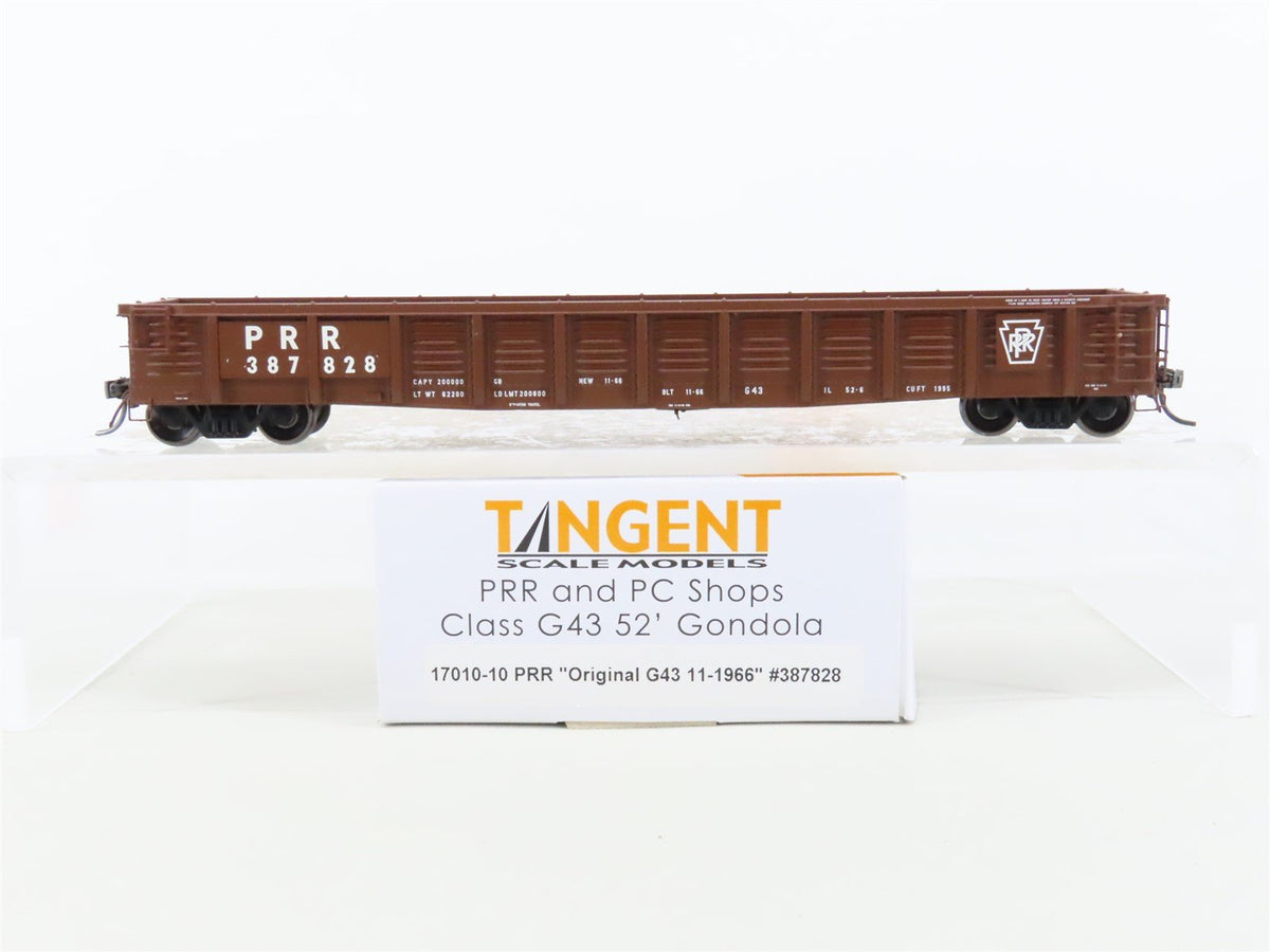 HO Scale Tangent #17010-10 PRR Pennsylvania Class G43 52&#39; Gondola #387828