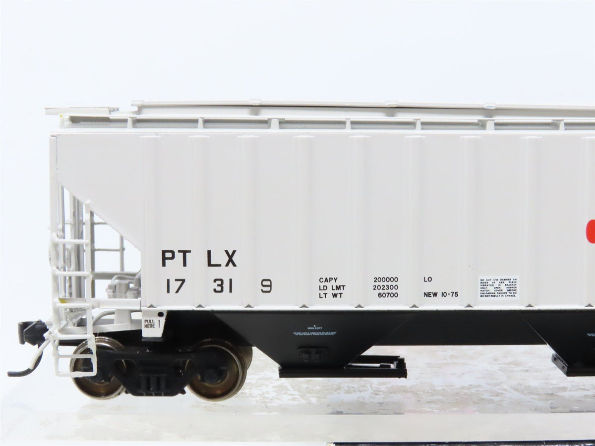 HO Scale InterMountain #45377-09 PTLX FMC Chemicals 3-Bay Covered Hopper #17319