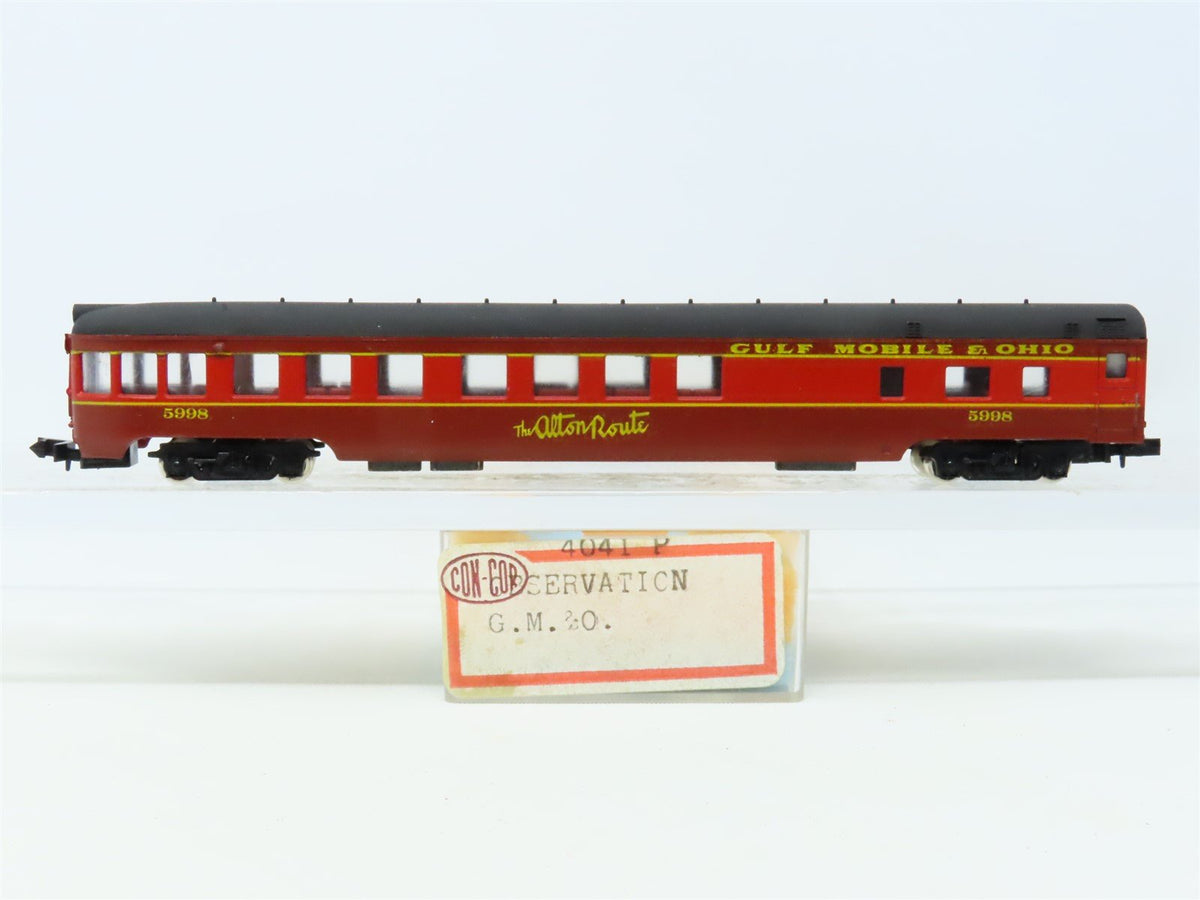 N Scale Con-Cor 4041P GM&amp;O Gulf Mobile &amp; Ohio Observation Passenger #5998