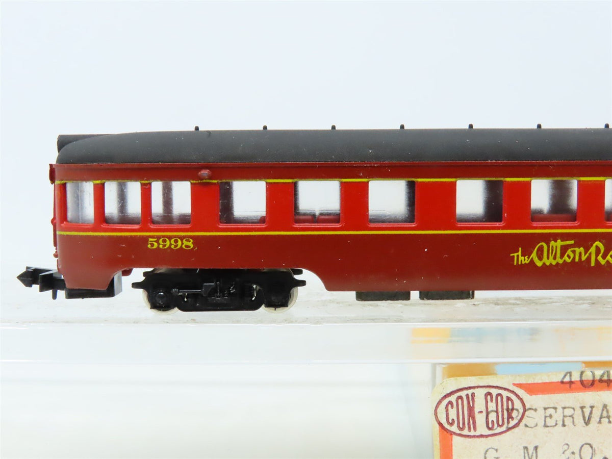 N Scale Con-Cor 4041P GM&amp;O Gulf Mobile &amp; Ohio Observation Passenger #5998