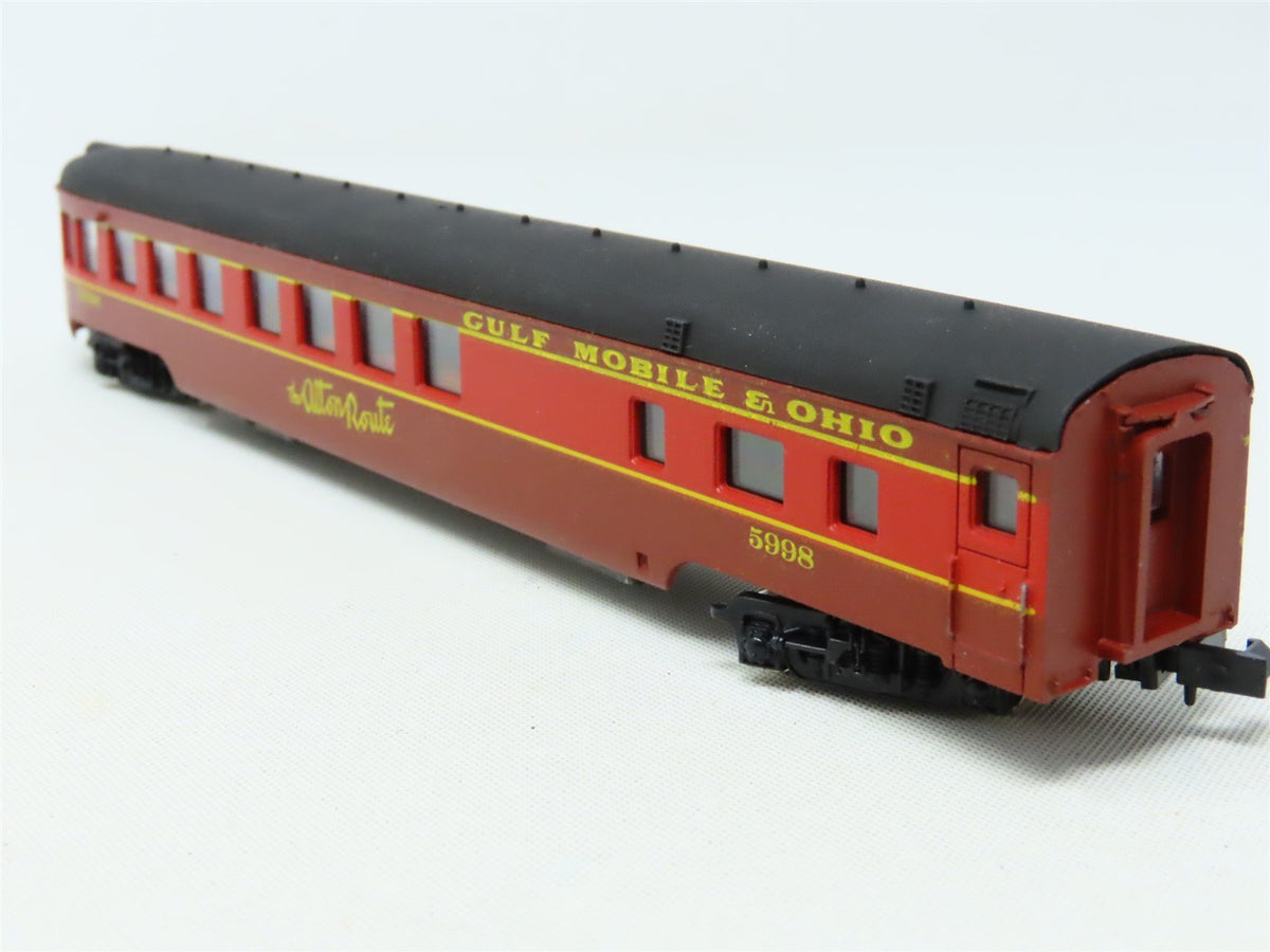 N Scale Con-Cor 4041P GM&amp;O Gulf Mobile &amp; Ohio Observation Passenger #5998