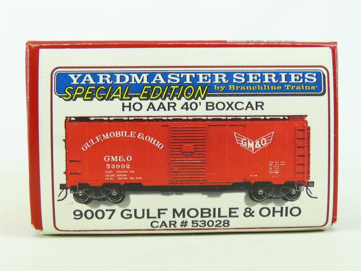 HO Branchline Yardmaster Series 9007 GM&amp;O Gulf Mobile &amp; Ohio Box Car #53028 Kit