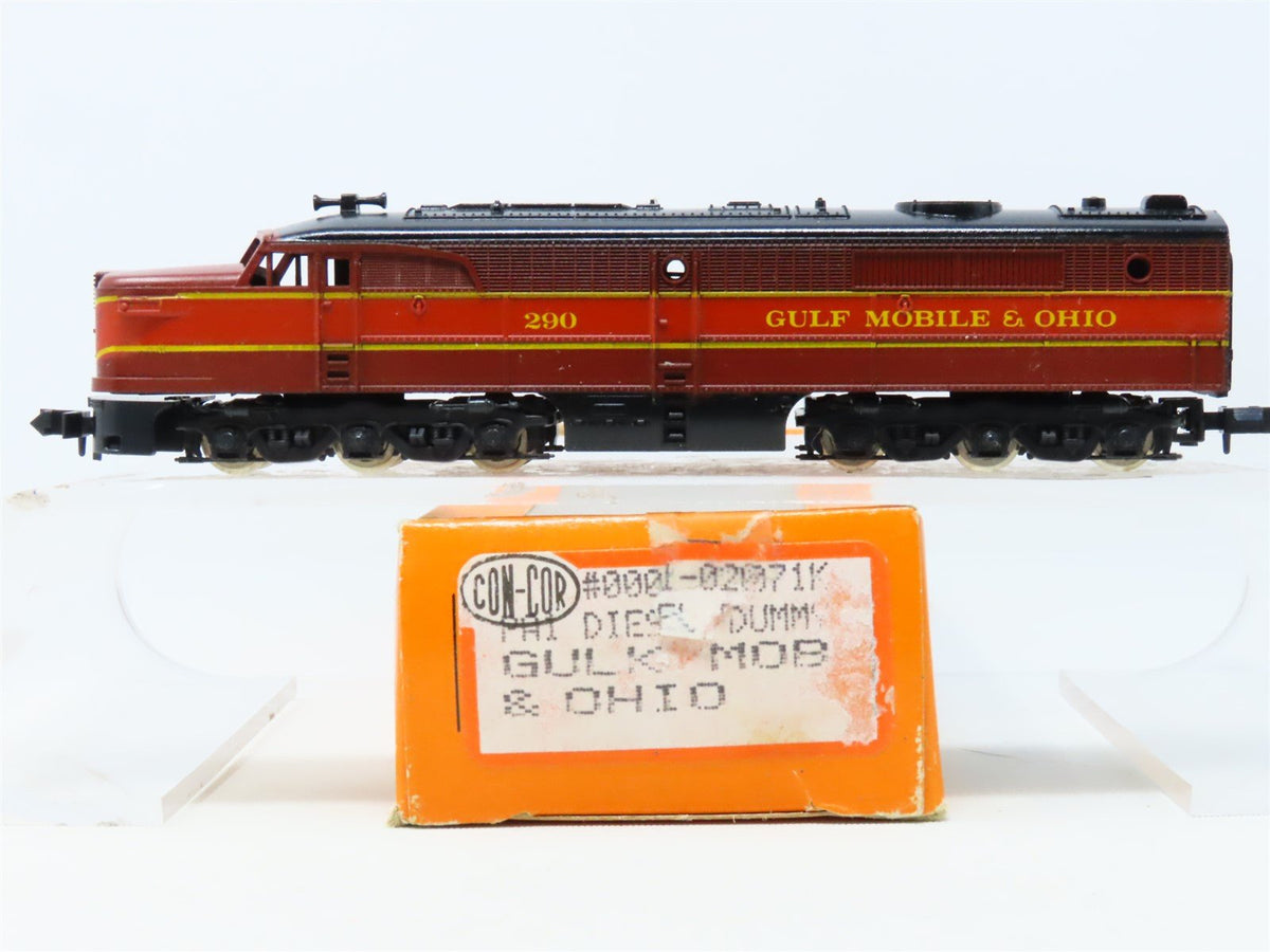 N Scale Con-Cor 0001-002071K GMO Gulf Mobile &amp; Ohio PA1 Diesel Unpowered #290