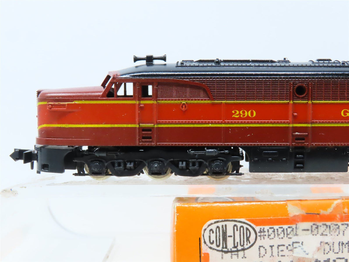 N Scale Con-Cor 0001-002071K GMO Gulf Mobile &amp; Ohio PA1 Diesel Unpowered #290