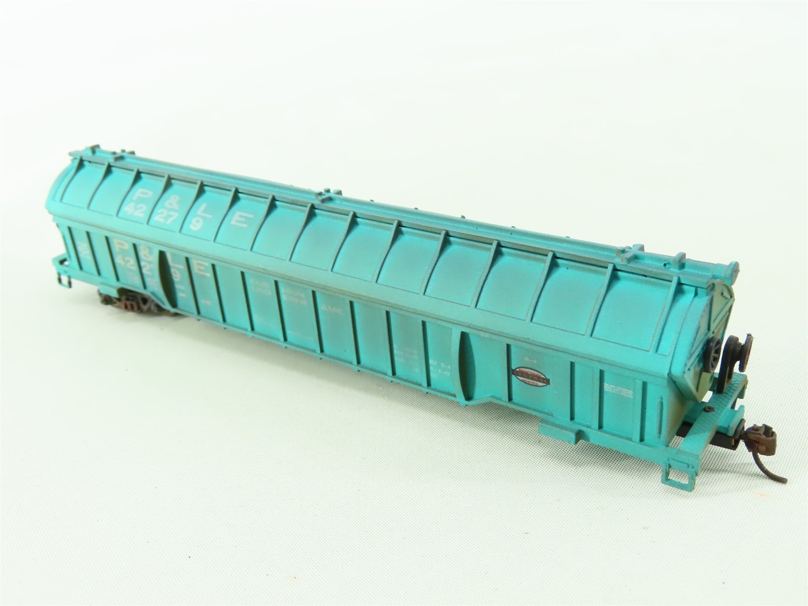 HO Bachmann P&LE Pittsburgh & Lake Erie 55' Coil Car #42279 Custom Weathered