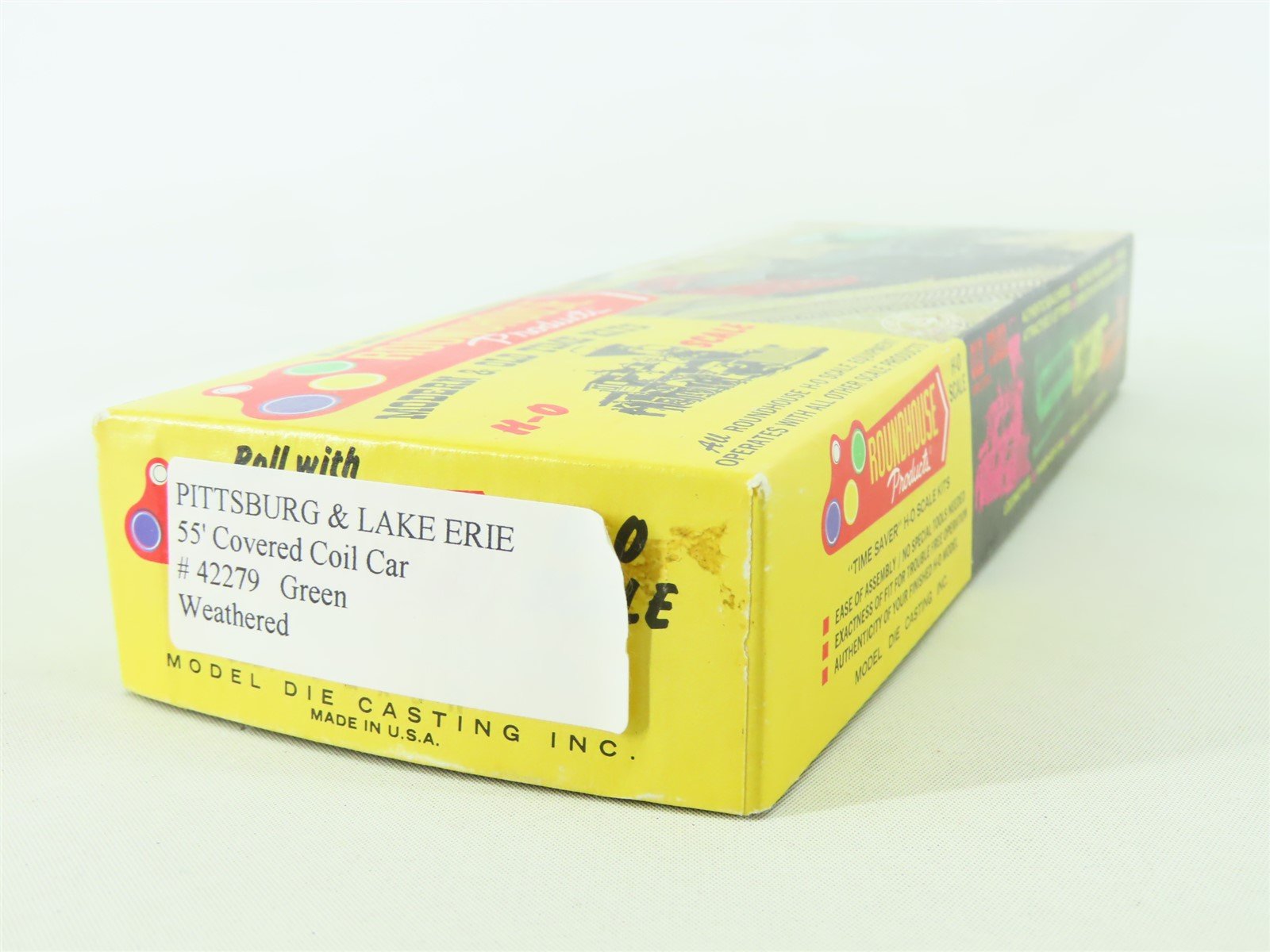 HO Bachmann P&LE Pittsburgh & Lake Erie 55' Coil Car #42279 Custom Weathered